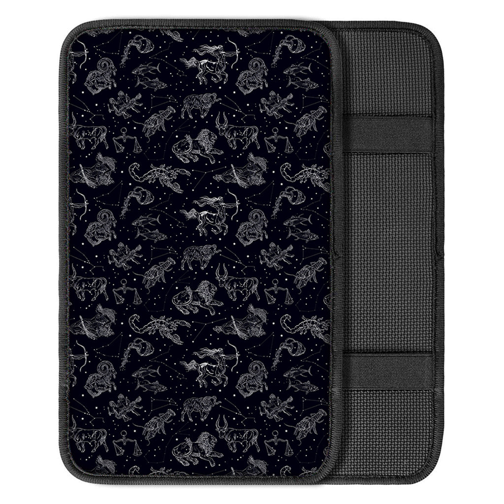 Zodiac Constellation Pattern Print Car Center Console Cover