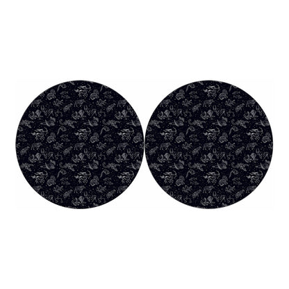 Zodiac Constellation Pattern Print Car Coasters