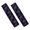 Zodiac Constellation Pattern Print Car Seat Belt Covers