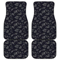 Zodiac Constellation Pattern Print Front and Back Car Floor Mats