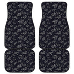 Zodiac Constellation Pattern Print Front and Back Car Floor Mats