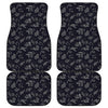 Zodiac Constellation Pattern Print Front and Back Car Floor Mats