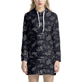 Zodiac Constellation Pattern Print Pullover Hoodie Dress
