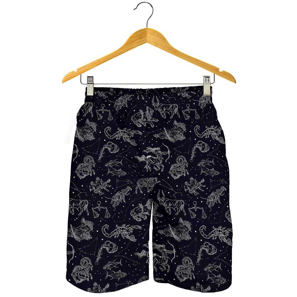 Zodiac Constellation Pattern Print Men's Shorts