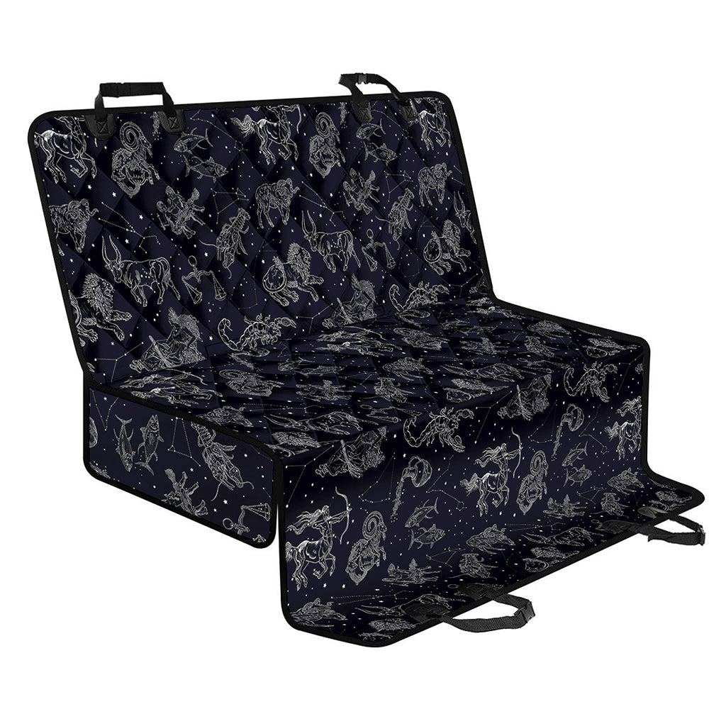 Zodiac Constellation Pattern Print Pet Car Back Seat Cover