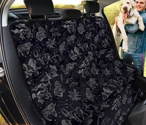 Zodiac Constellation Pattern Print Pet Car Back Seat Cover