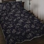 Zodiac Constellation Pattern Print Quilt Bed Set