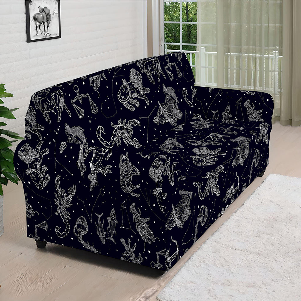 Zodiac Constellation Pattern Print Sofa Cover