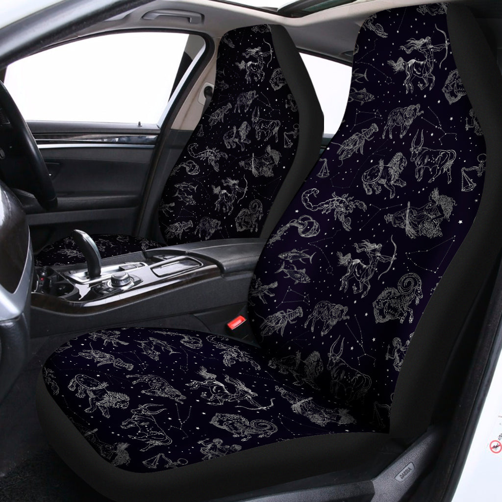 Zodiac Constellation Pattern Print Universal Fit Car Seat Covers