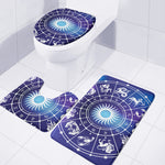 Zodiac Horoscopes Print 3 Piece Bath Mat Set