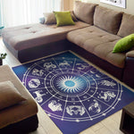 Zodiac Horoscopes Print Area Rug