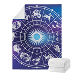 Zodiac Horoscopes Print Blanket