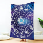Zodiac Horoscopes Print Blanket