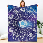 Zodiac Horoscopes Print Blanket