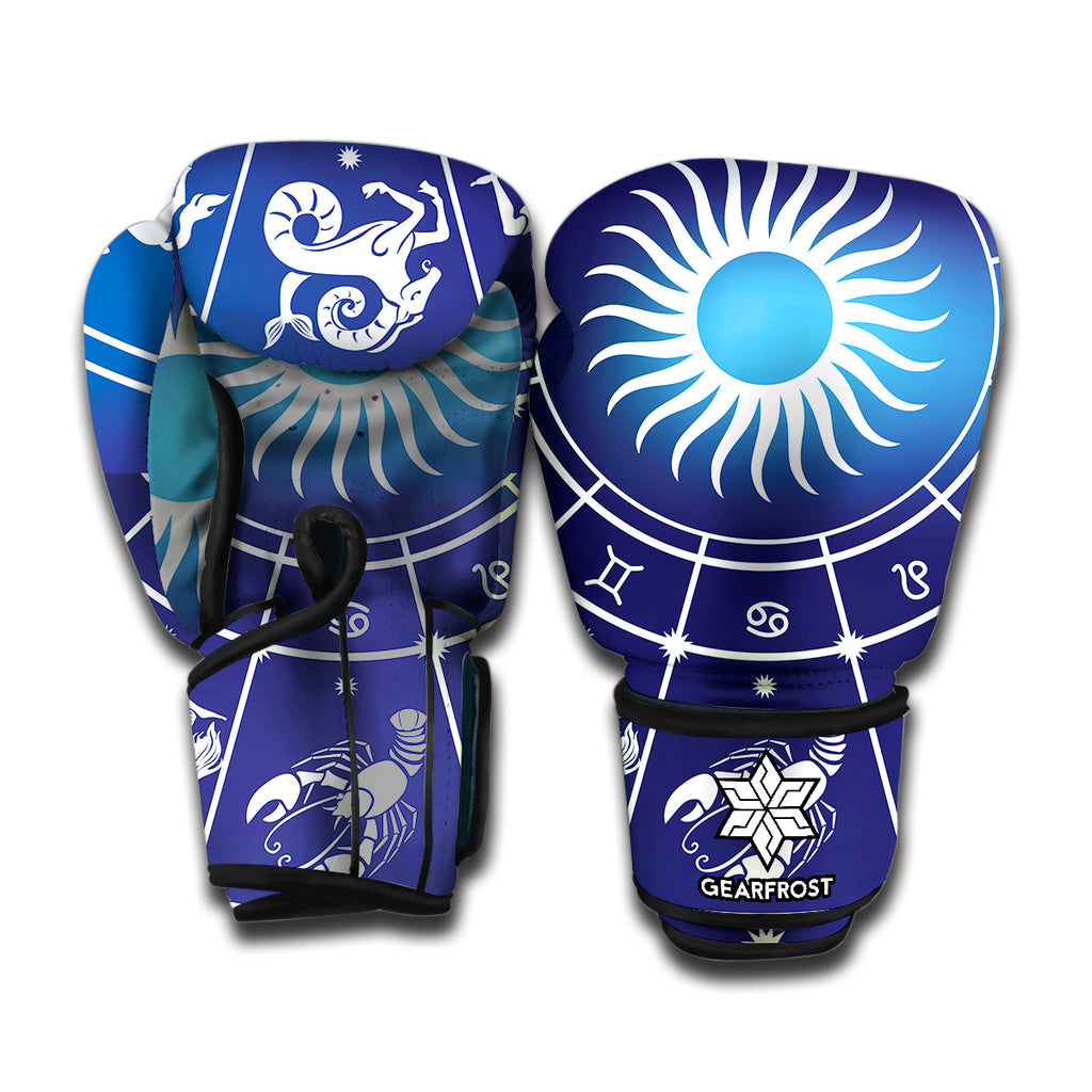 Zodiac Horoscopes Print Boxing Gloves