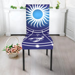 Zodiac Horoscopes Print Dining Chair Slipcover