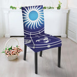 Zodiac Horoscopes Print Dining Chair Slipcover