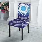 Zodiac Horoscopes Print Dining Chair Slipcover