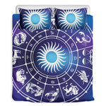 Zodiac Horoscopes Print Duvet Cover Bedding Set