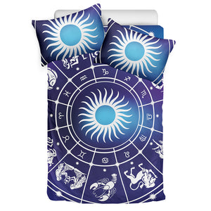 Zodiac Horoscopes Print Duvet Cover Bedding Set