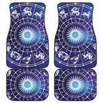 Zodiac Horoscopes Print Front and Back Car Floor Mats