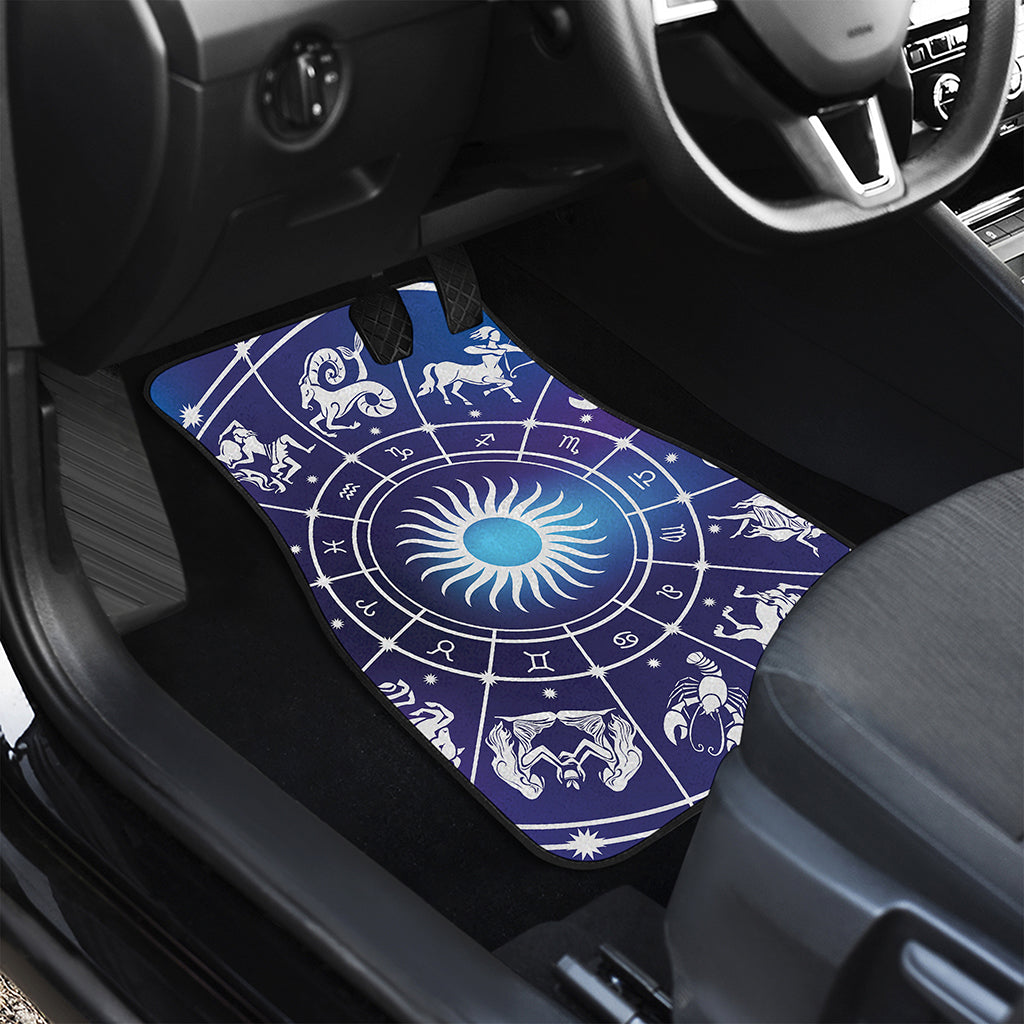 Zodiac Horoscopes Print Front and Back Car Floor Mats