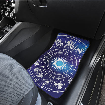 Zodiac Horoscopes Print Front Car Floor Mats