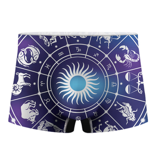 Zodiac Horoscopes Print Men's Boxer Briefs