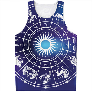 Zodiac Horoscopes Print Men's Tank Top