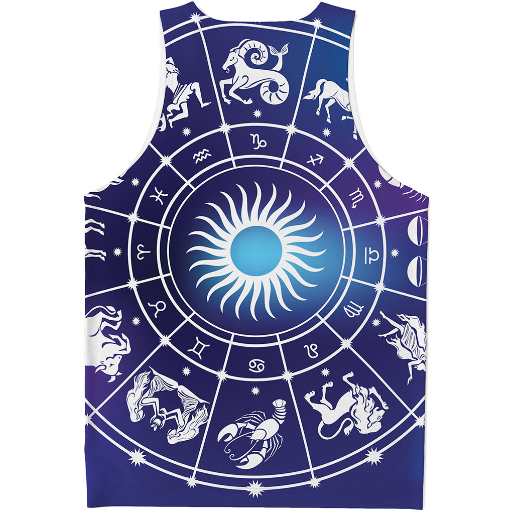 Zodiac Horoscopes Print Men's Tank Top