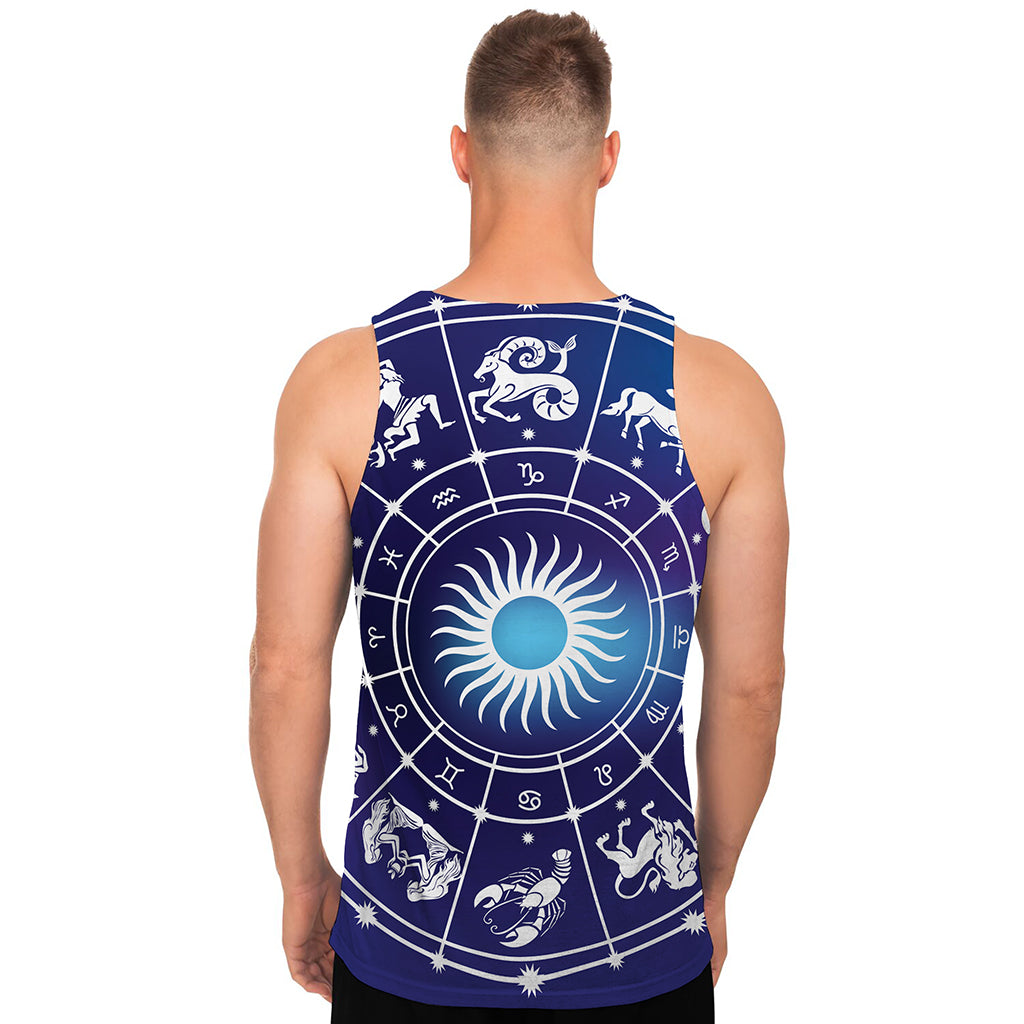 Zodiac Horoscopes Print Men's Tank Top