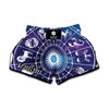 Zodiac Horoscopes Print Muay Thai Boxing Shorts