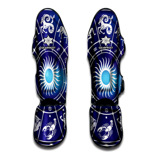 Zodiac Horoscopes Print Muay Thai Shin Guard