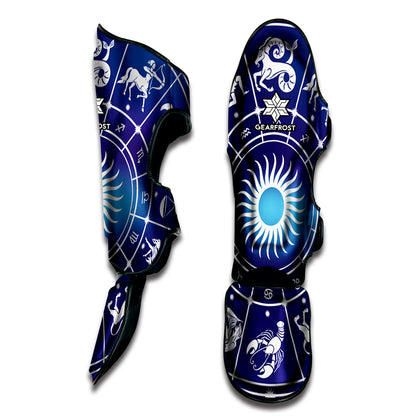 Zodiac Horoscopes Print Muay Thai Shin Guard
