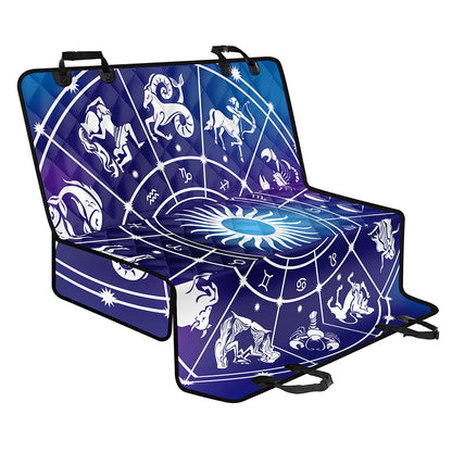 Zodiac Horoscopes Print Pet Car Back Seat Cover