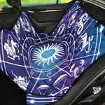 Zodiac Horoscopes Print Pet Car Back Seat Cover