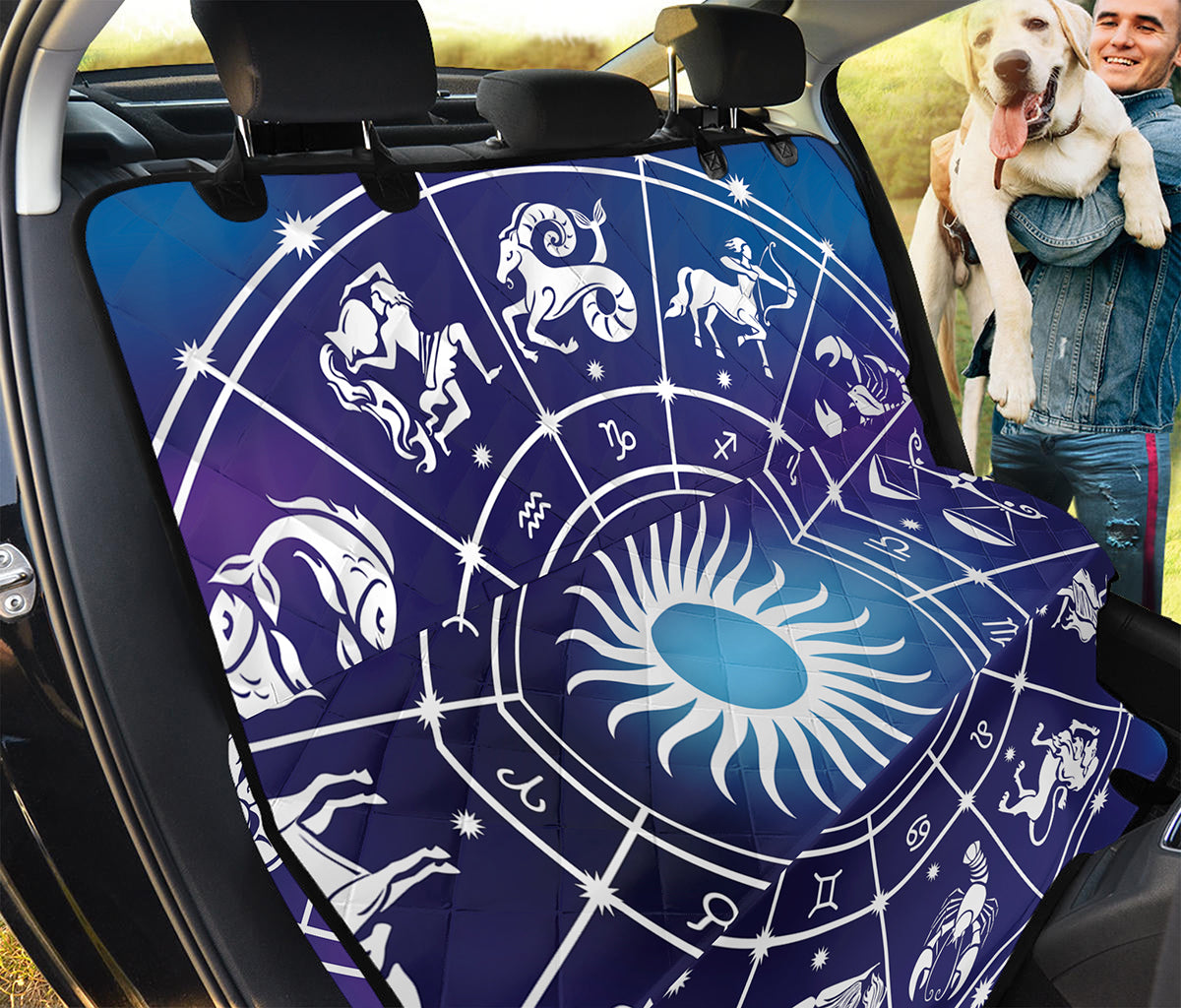 Zodiac Horoscopes Print Pet Car Back Seat Cover