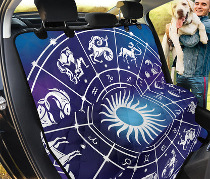Zodiac Horoscopes Print Pet Car Back Seat Cover