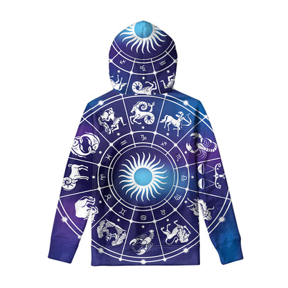 Zodiac Horoscopes Print Pullover Hoodie