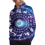Zodiac Horoscopes Print Pullover Hoodie