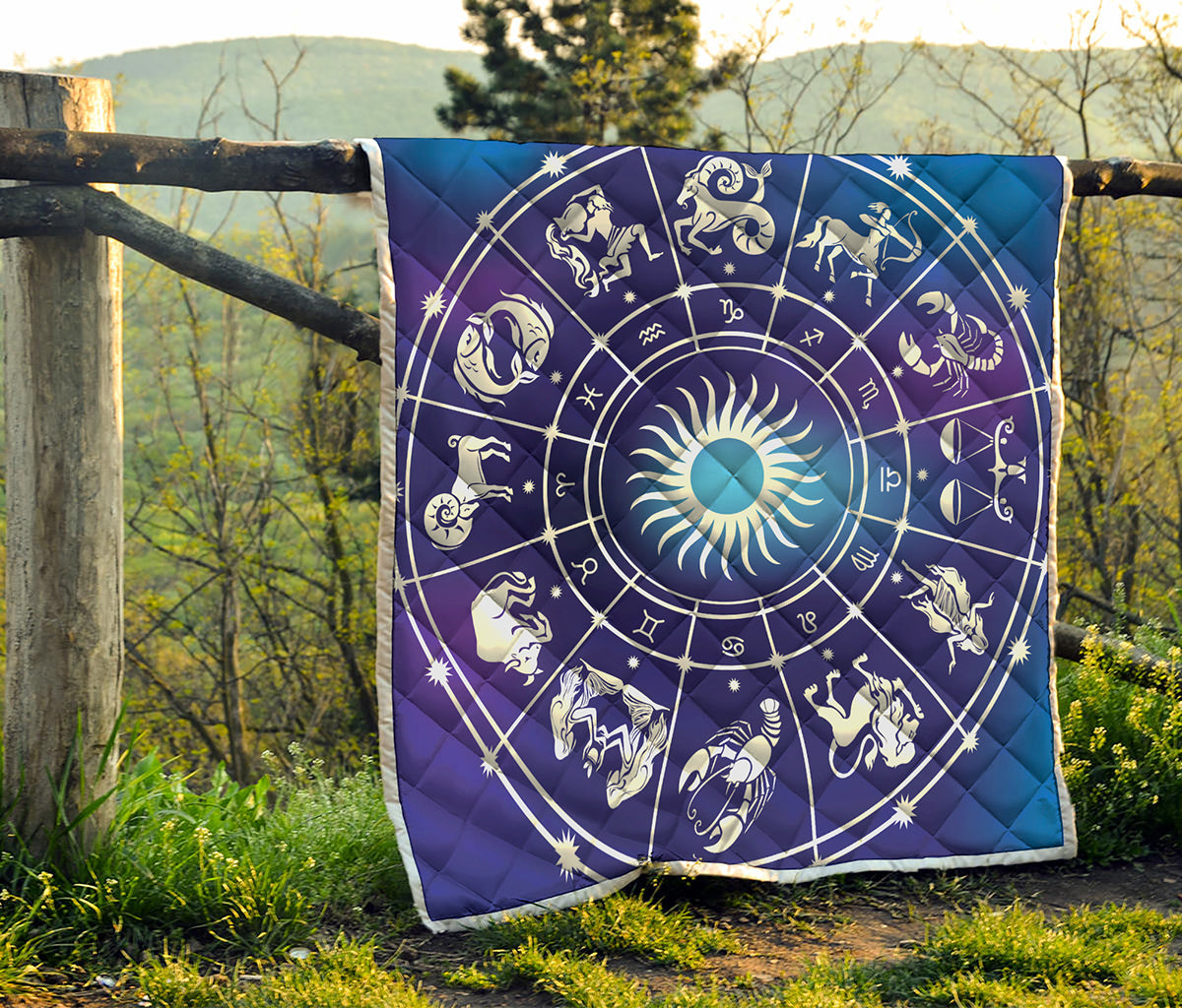 Zodiac Horoscopes Print Quilt