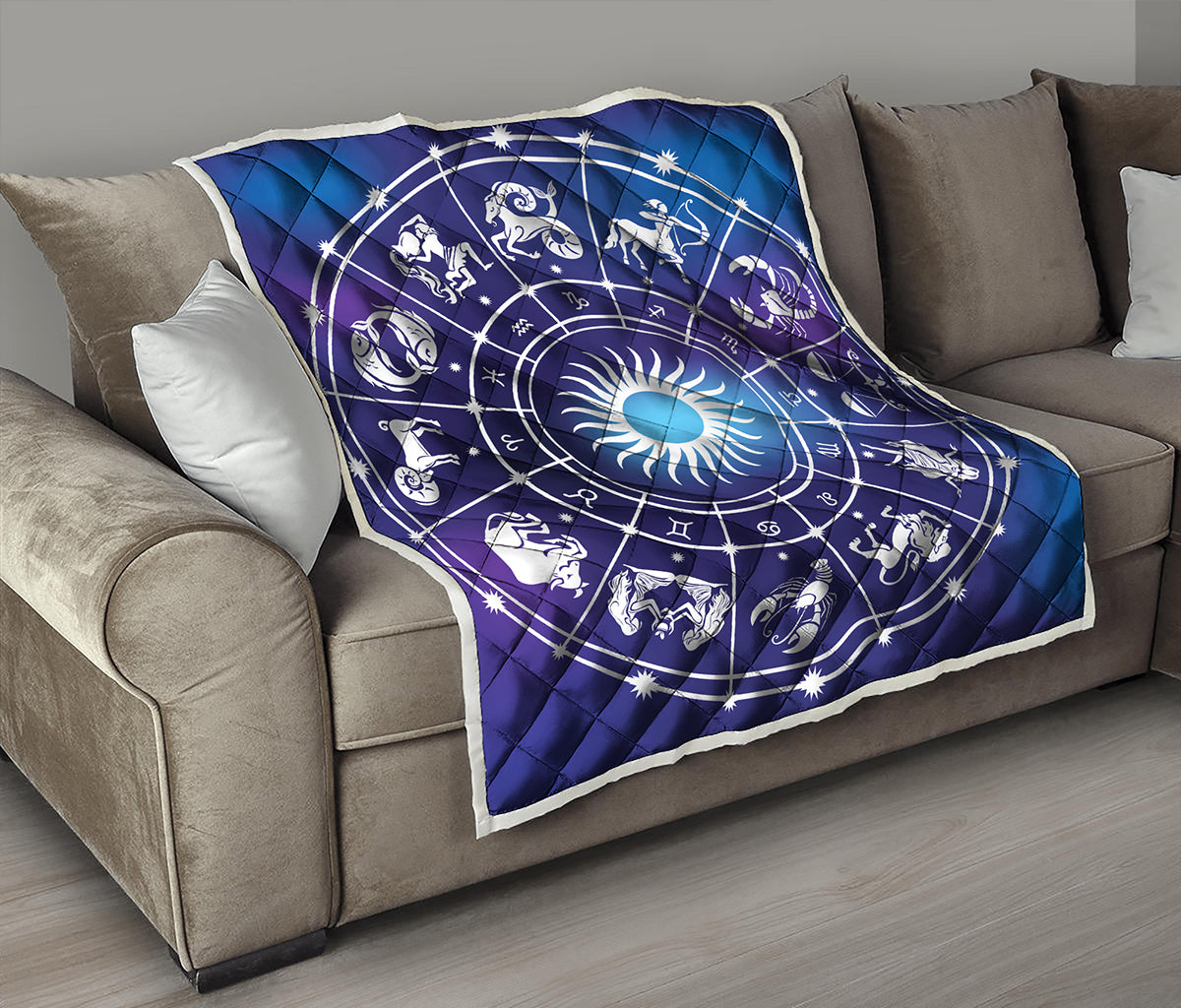 Zodiac Horoscopes Print Quilt