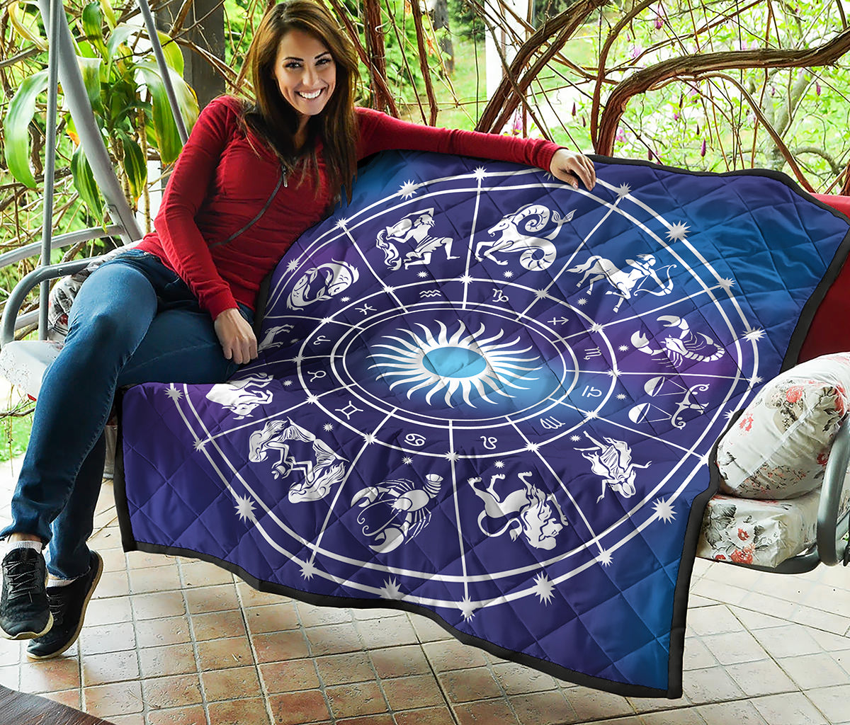 Zodiac Horoscopes Print Quilt