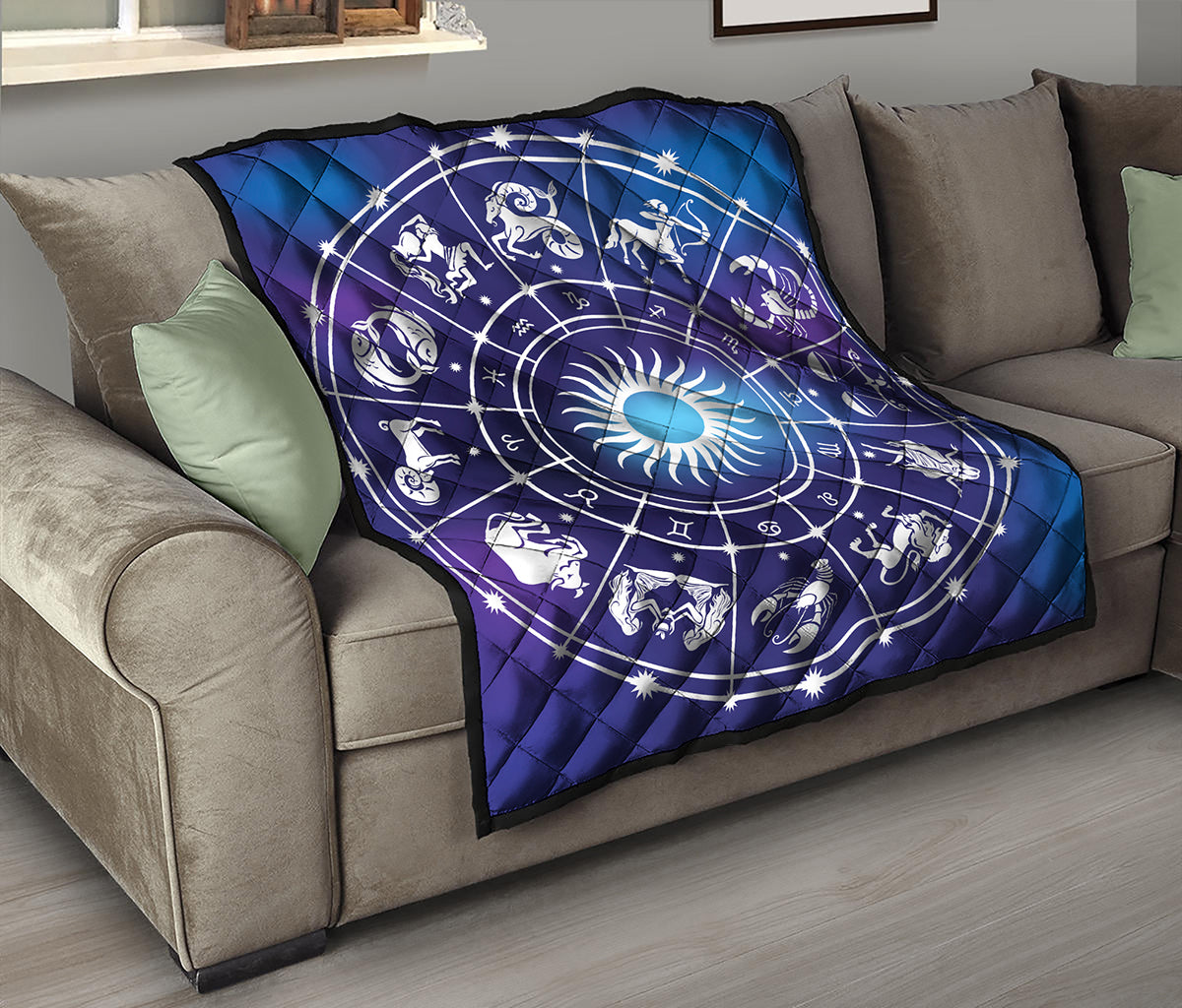 Zodiac Horoscopes Print Quilt