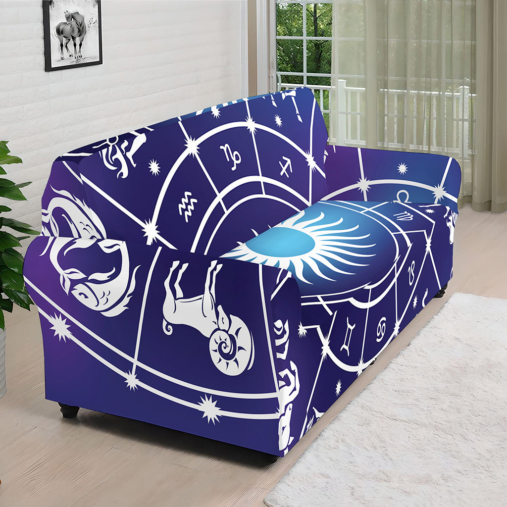 Zodiac Horoscopes Print Sofa Cover