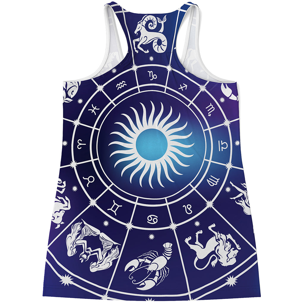 Zodiac Horoscopes Print Women's Racerback Tank Top