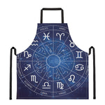 Zodiac Signs Wheel Print Apron