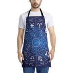 Zodiac Signs Wheel Print Apron