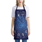 Zodiac Signs Wheel Print Apron