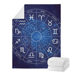 Zodiac Signs Wheel Print Blanket